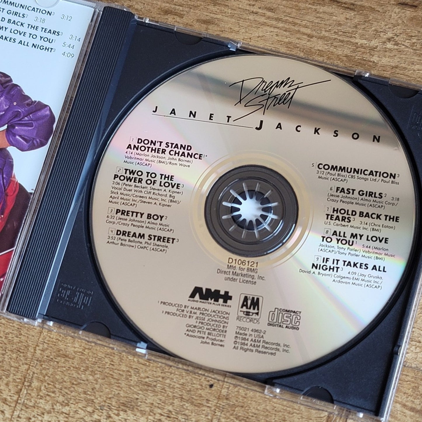 Vtg 1984 Janet Jackson DREAM STREET CD