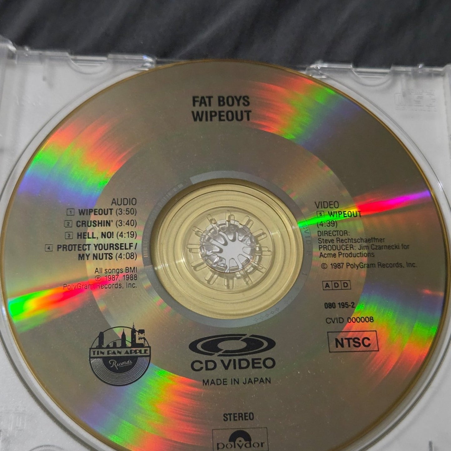 Vtg 1987 Fat Boys WIPEOUT! CD/DVD COMBO