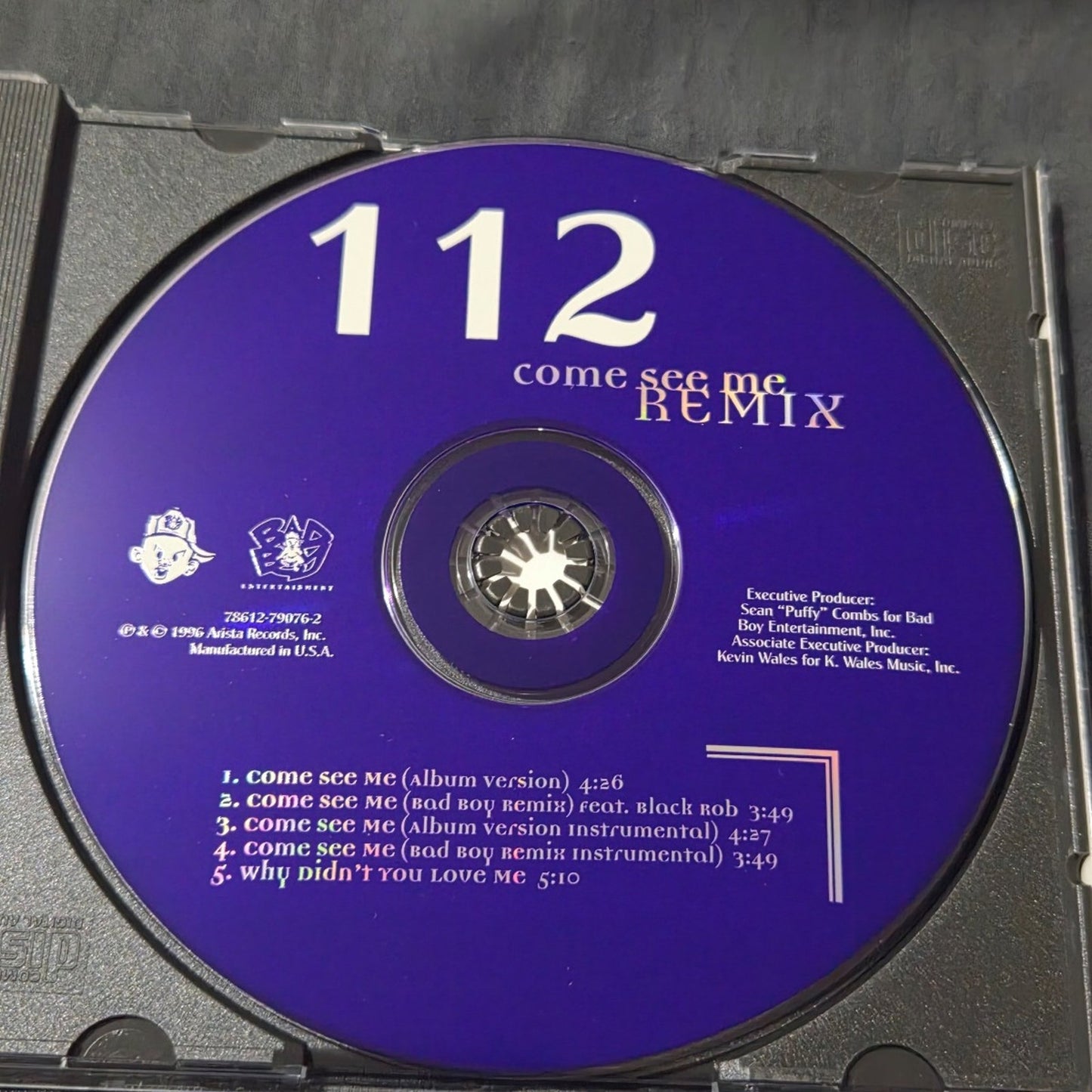 Vtg 1996 112 Come See Me Remix Maxi Single CD