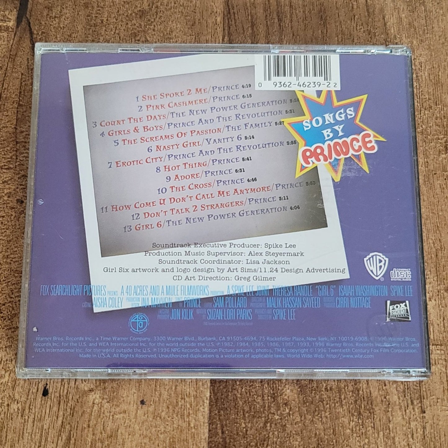 Vtg 1996 Prince GIRL 6 SOUNDTRACK CD