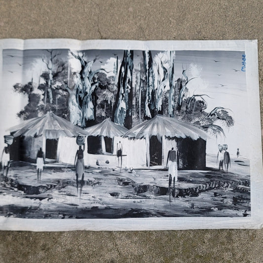 Custom Canvas Oil Painting Ghana West Africa
