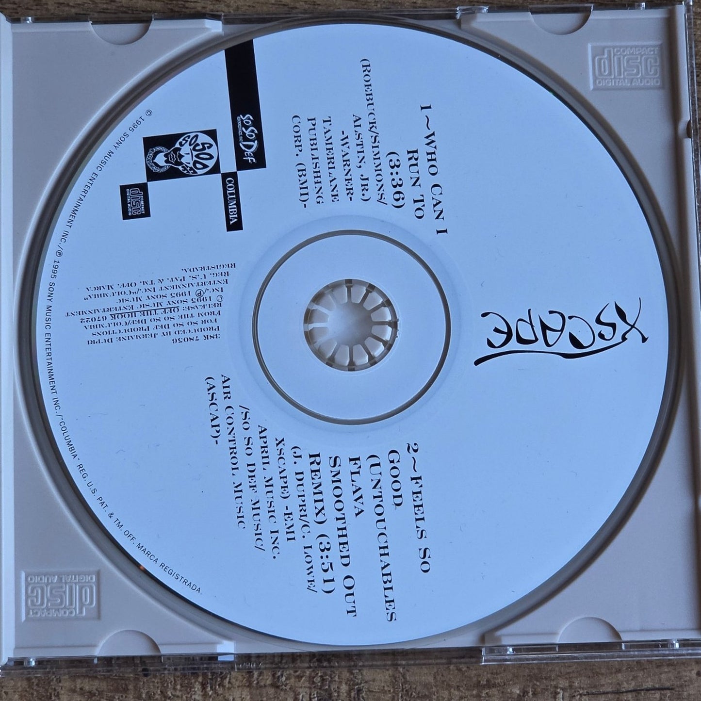 Vtg 1995 Xscape Who Can I Run To? Maxi Single CD
