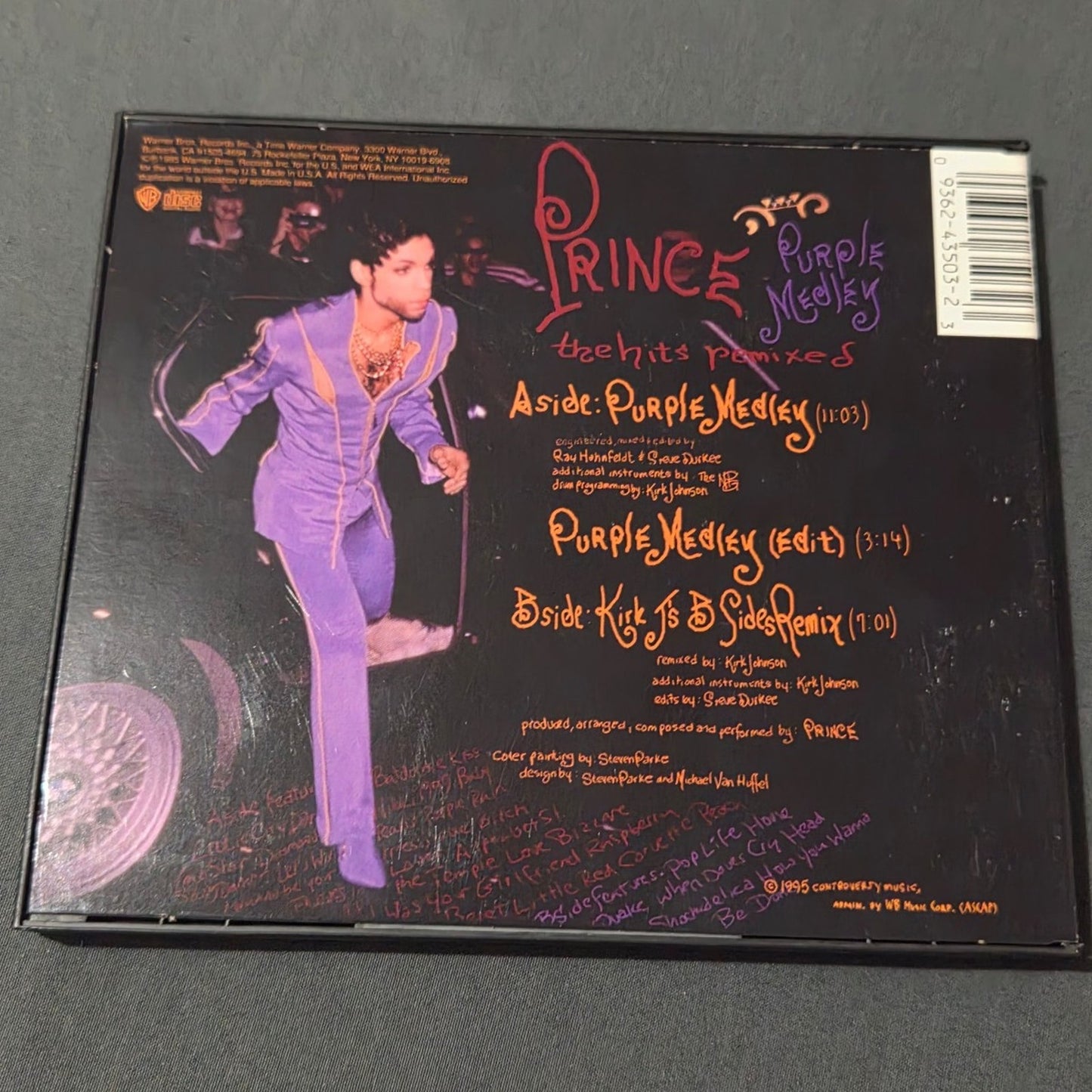 Vtg 1995 Prince PURPLE MEDLEY Maxi Single CD