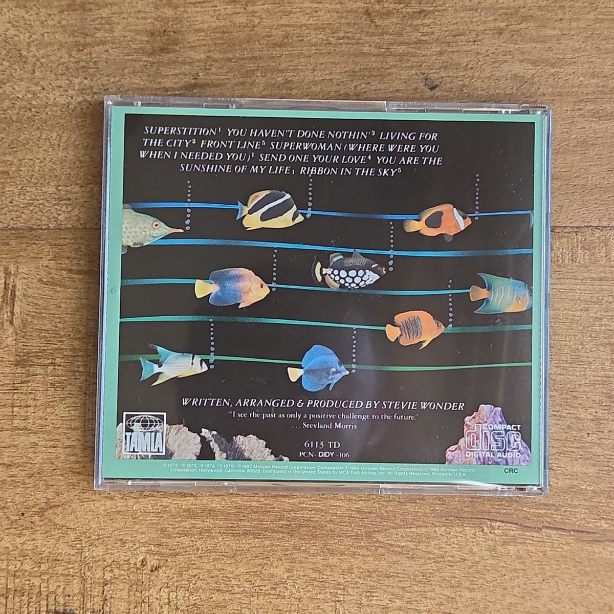 Vtg 1982 Stevie Wonder's Original Musiquarium I, Volume I CD