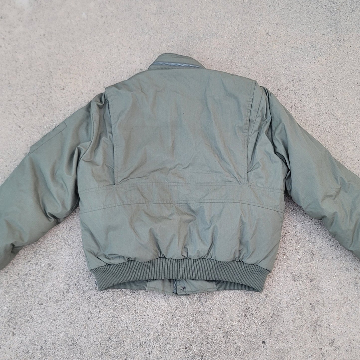 Vtg Camel Aircrews Only Goose down Feathers Aviator Bomber Jacket