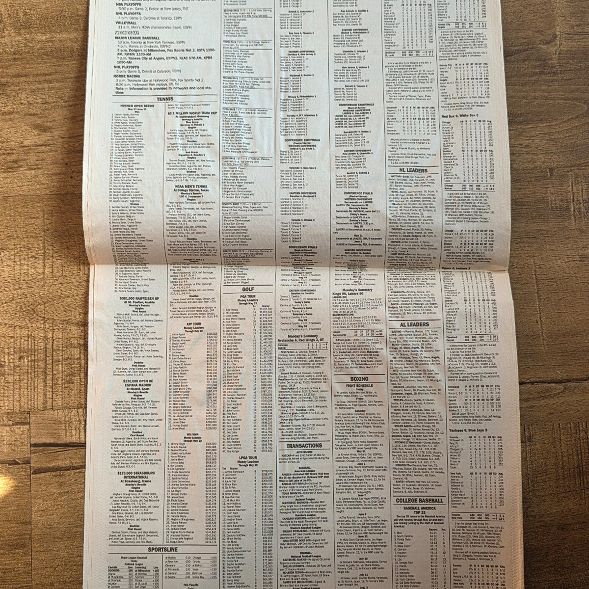 Vtg 2002 Los Angeles Lakers Sacramento Kings Gabriel Valley Newspaper