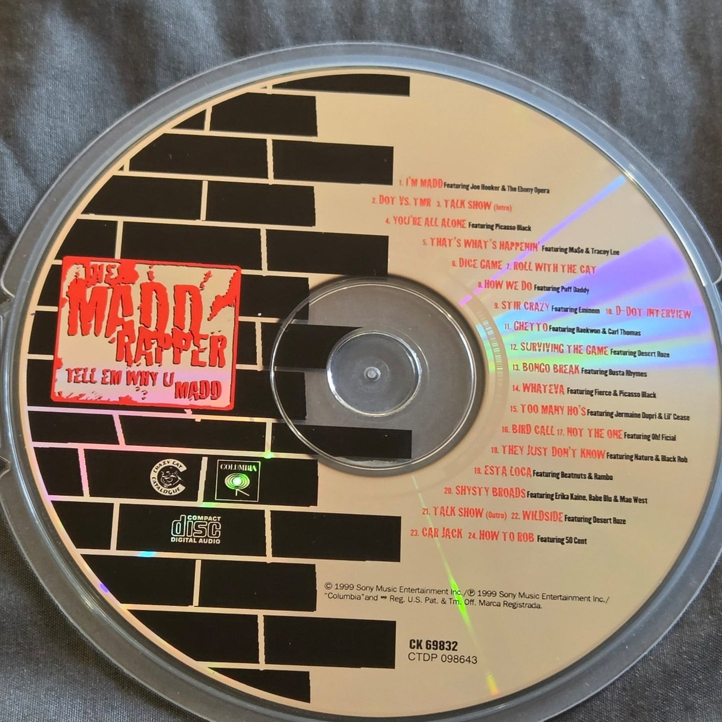 Vtg 1999 Madd Rapper TELL EM WHY U MADD CD Hip Hop Rap