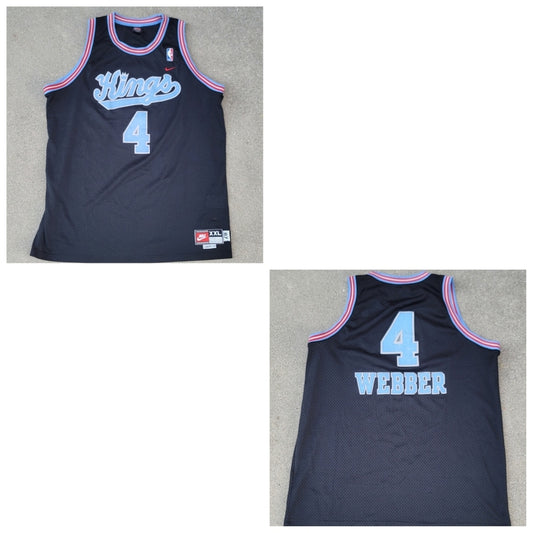 Vtg Nike Chris Webber Sacramento Kings Basketball Jersey NBA