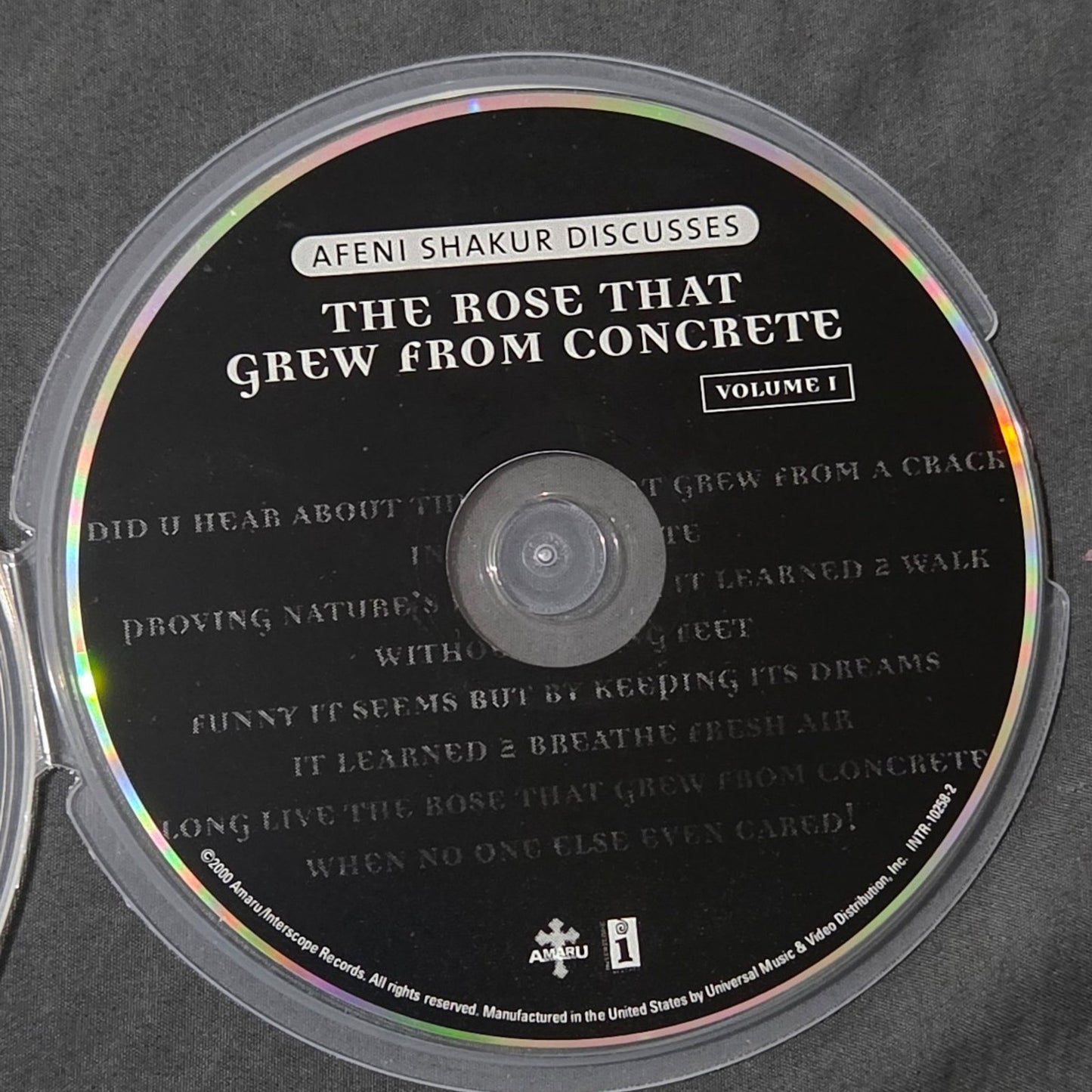 Vtg 2000 Afeni Shakur Discusses THE ROSE THAT GREW FROM CONCRETE CD Tupac 2pac
