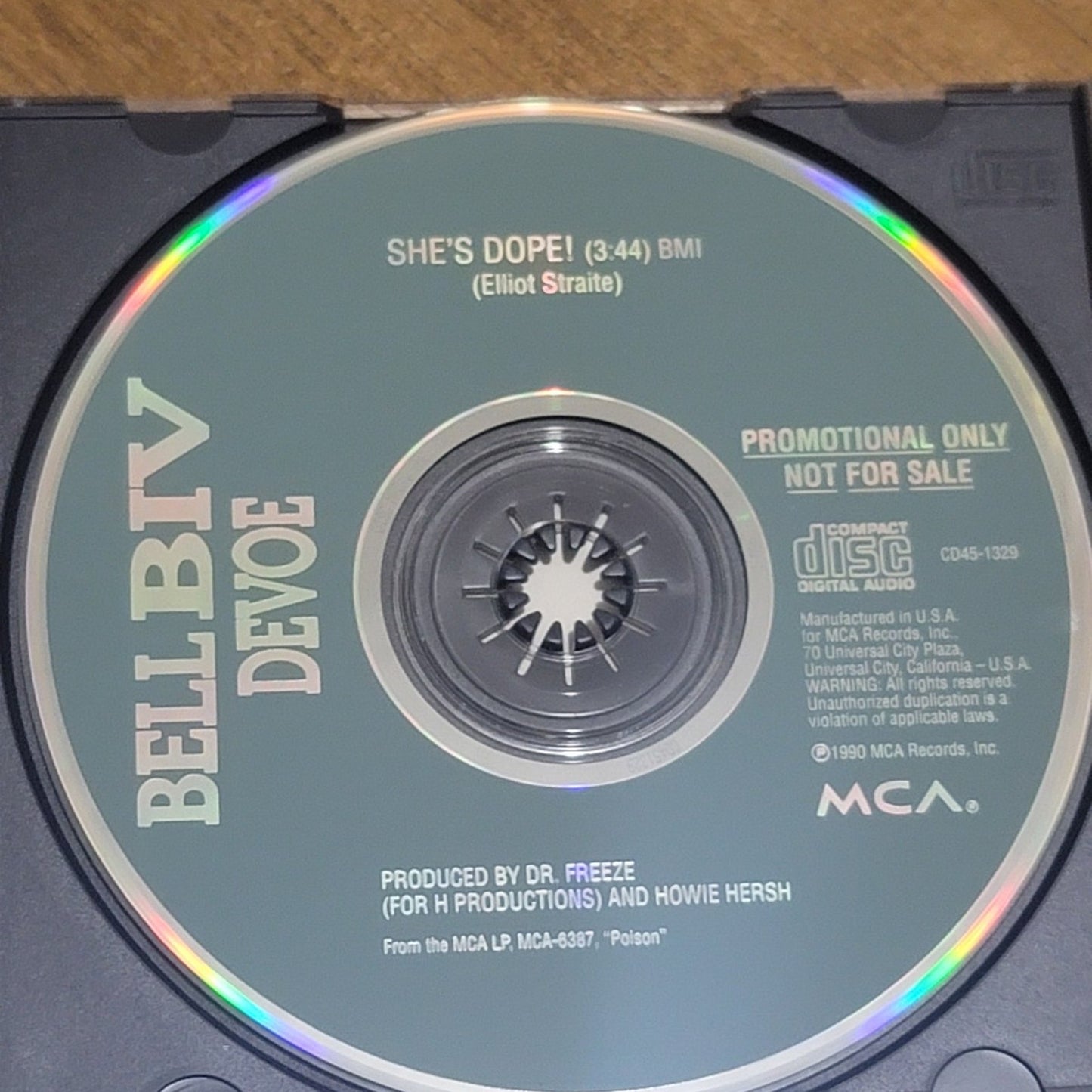 Vtg 1991 Bell Biv Devoe SHE'S DOPE Promo CD Single BBD
