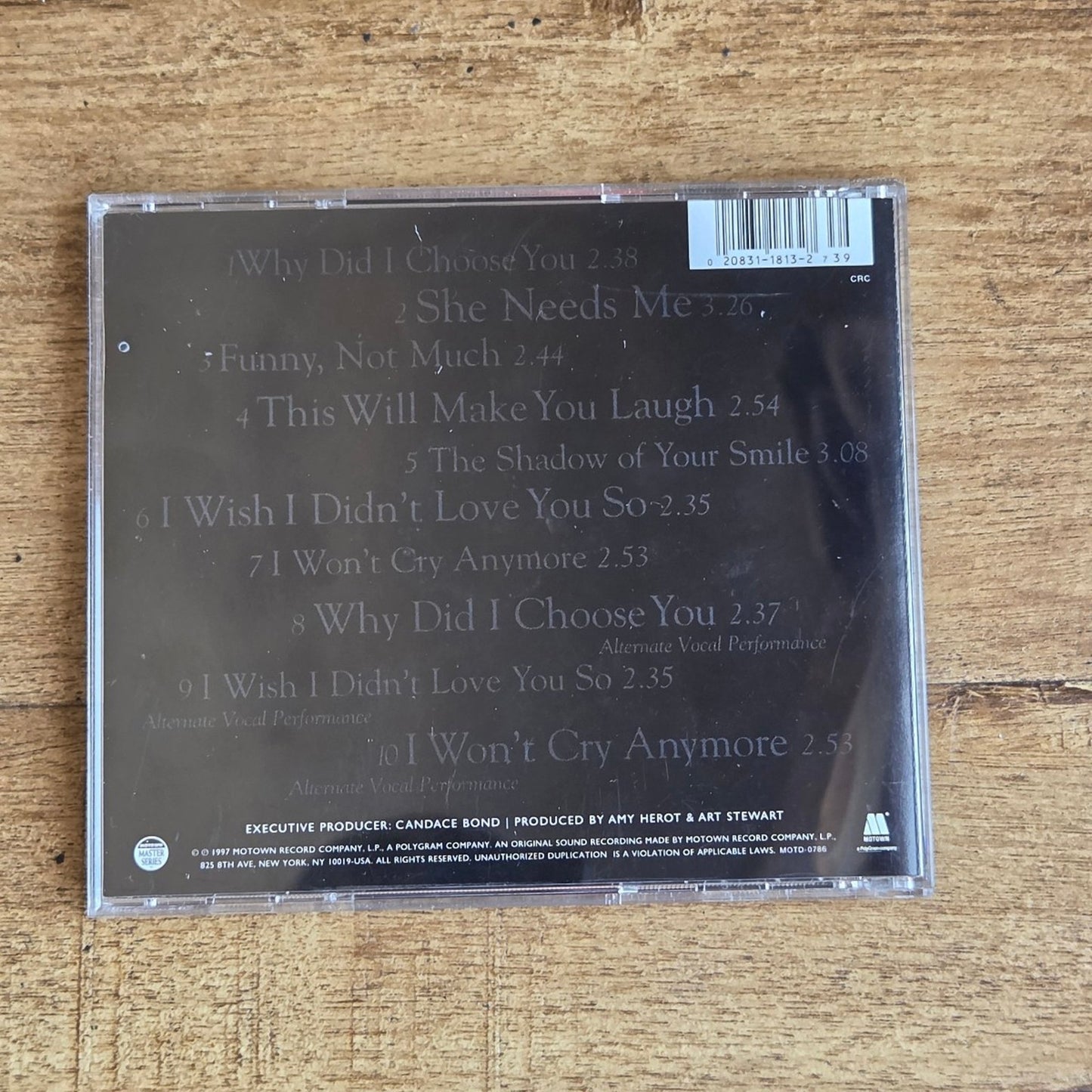 Vtg 1997 Marvin Gaye VULNERABLE CD MOTOWN