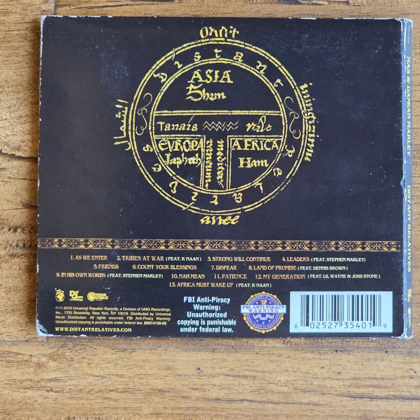 Nas & Damian Marley DISTANT RELATIVES CD RAP HIP HOP REGGAE