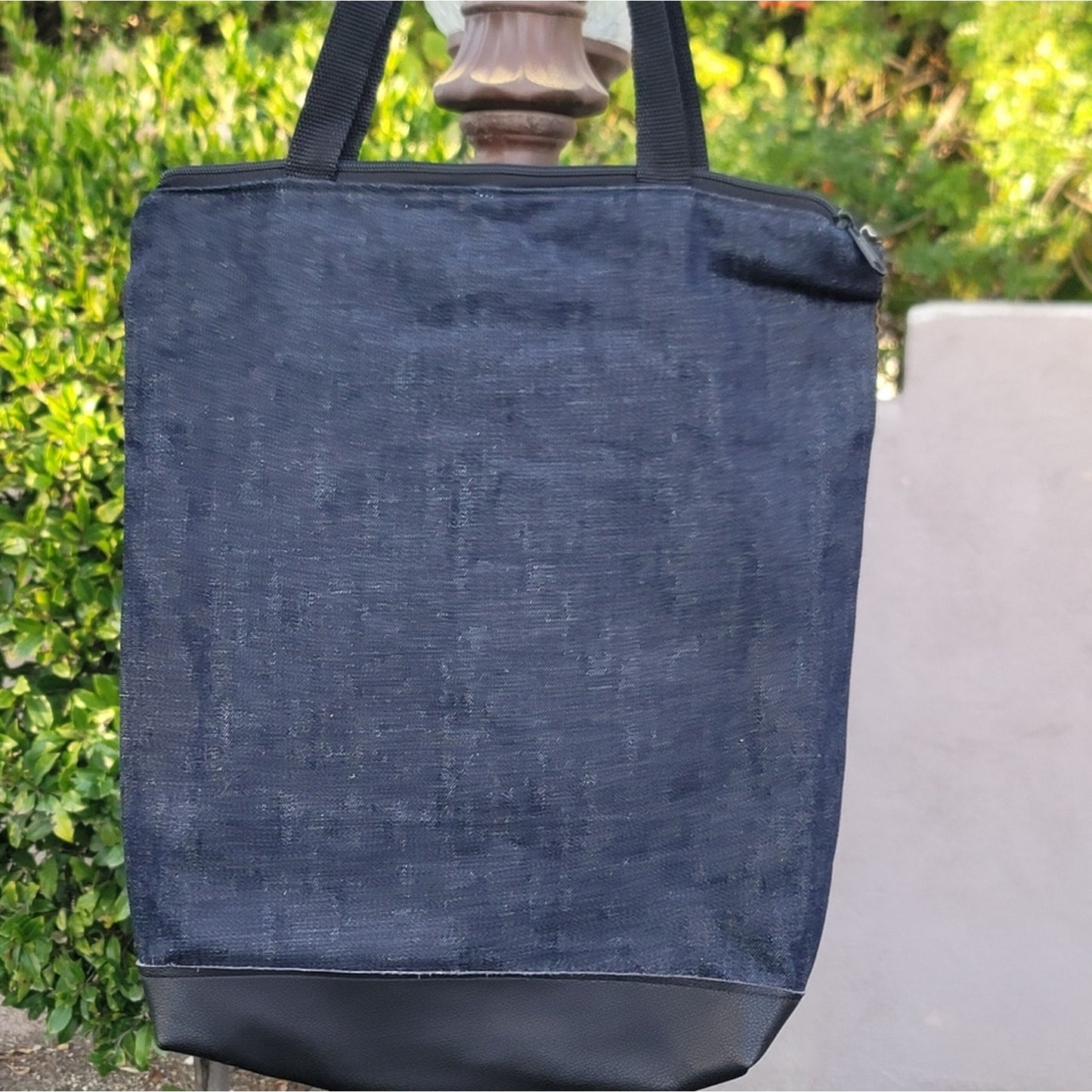 Ghanaian West African Custom Denim Tote Bag