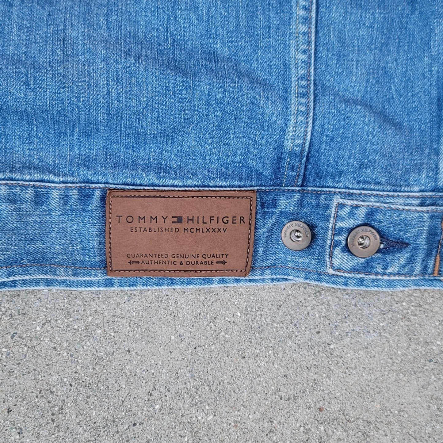 Vtg Tommy Hilfiger Denim Jean Western Jacket