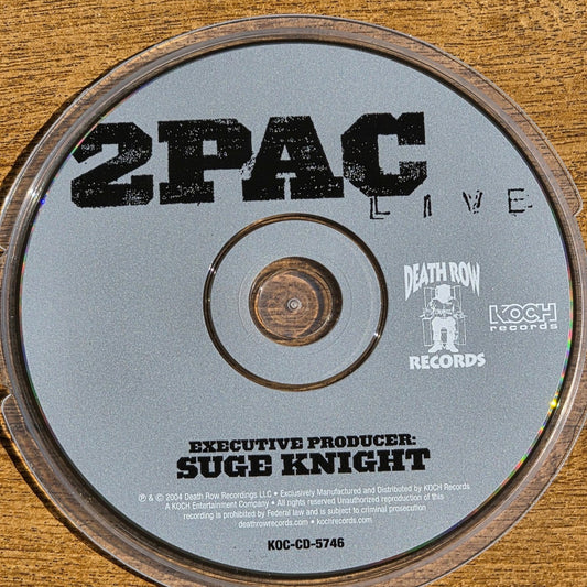 Vtg 2004 2PAC LIVE CD Hip Hop Rap TUPAC