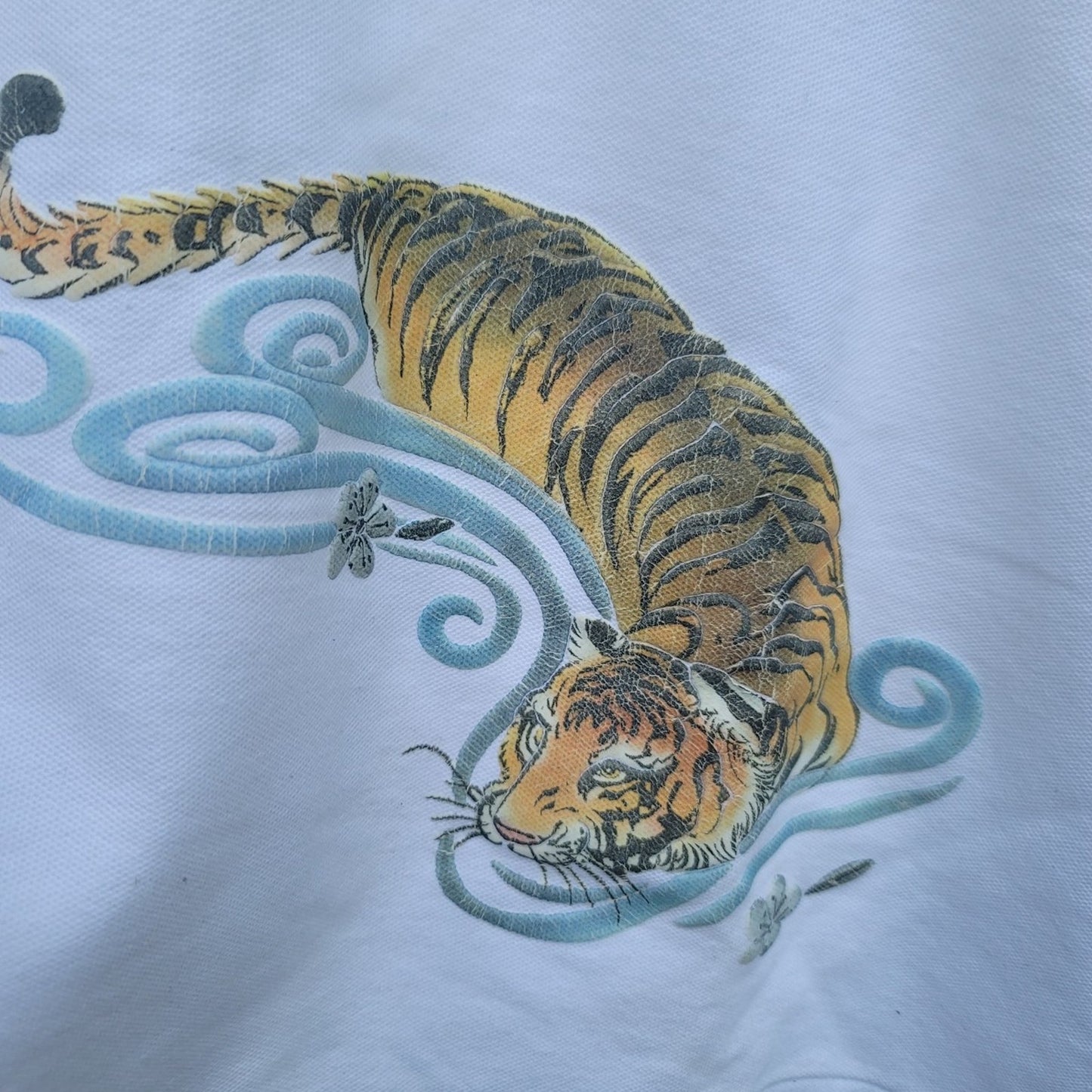 Vtg Japanese Brand Tigers Polo Shirt