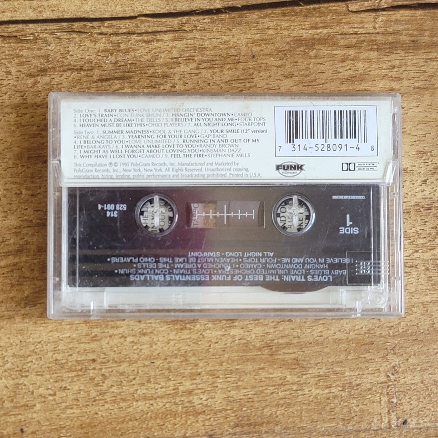 Vtg 1995 Love's Train The Best of Funk Essentials Ballads Cassette Tape