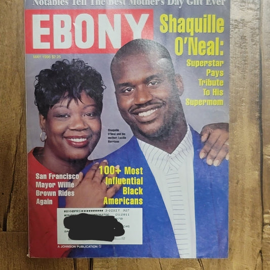 Vtg EBONY Shaquille O'Neal Cover May 1996 Magazine