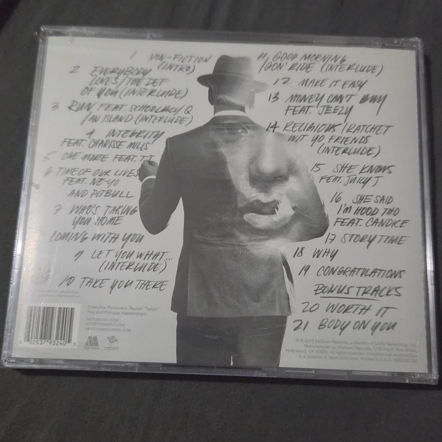 Ne-Yo NON-FICTION CD TARGET EXCLUSIVE