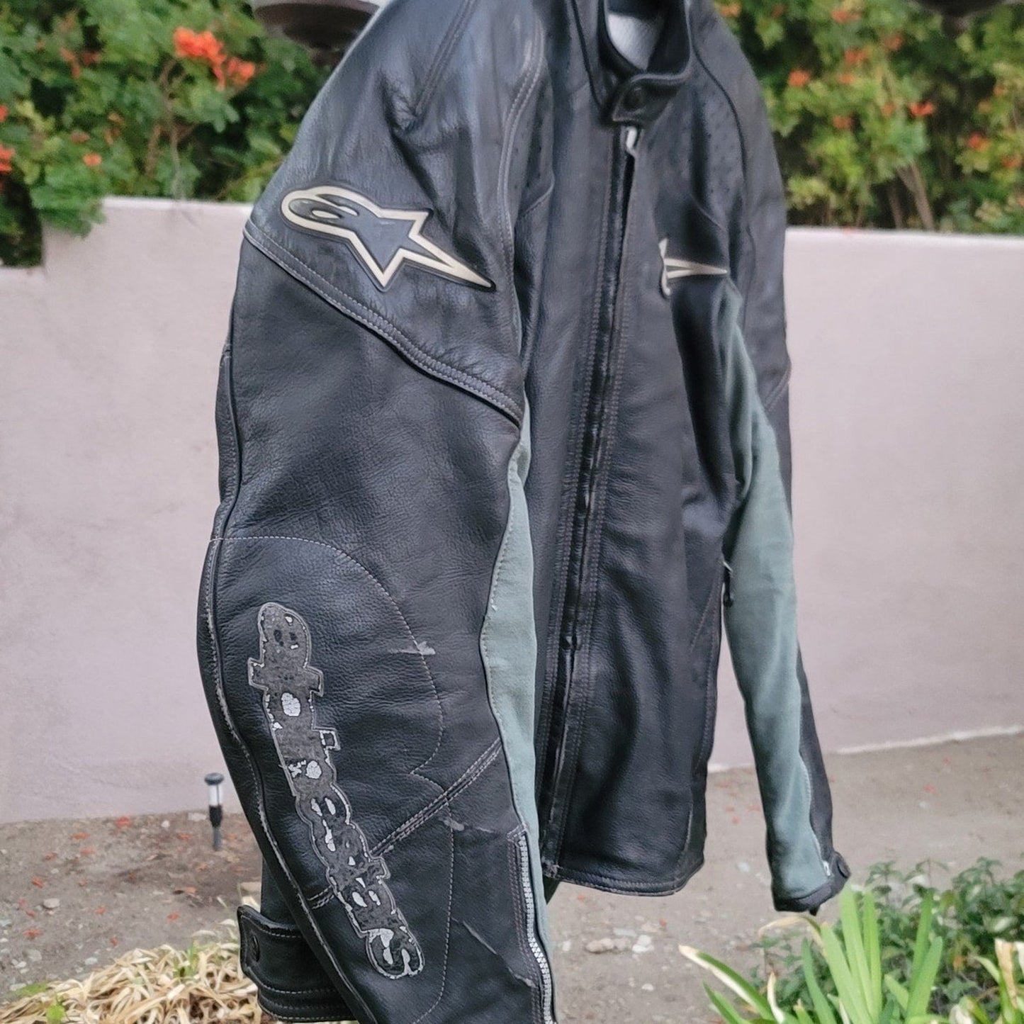 Vtg Alpinestars Padded Protective Motorcycle Leather Jacket