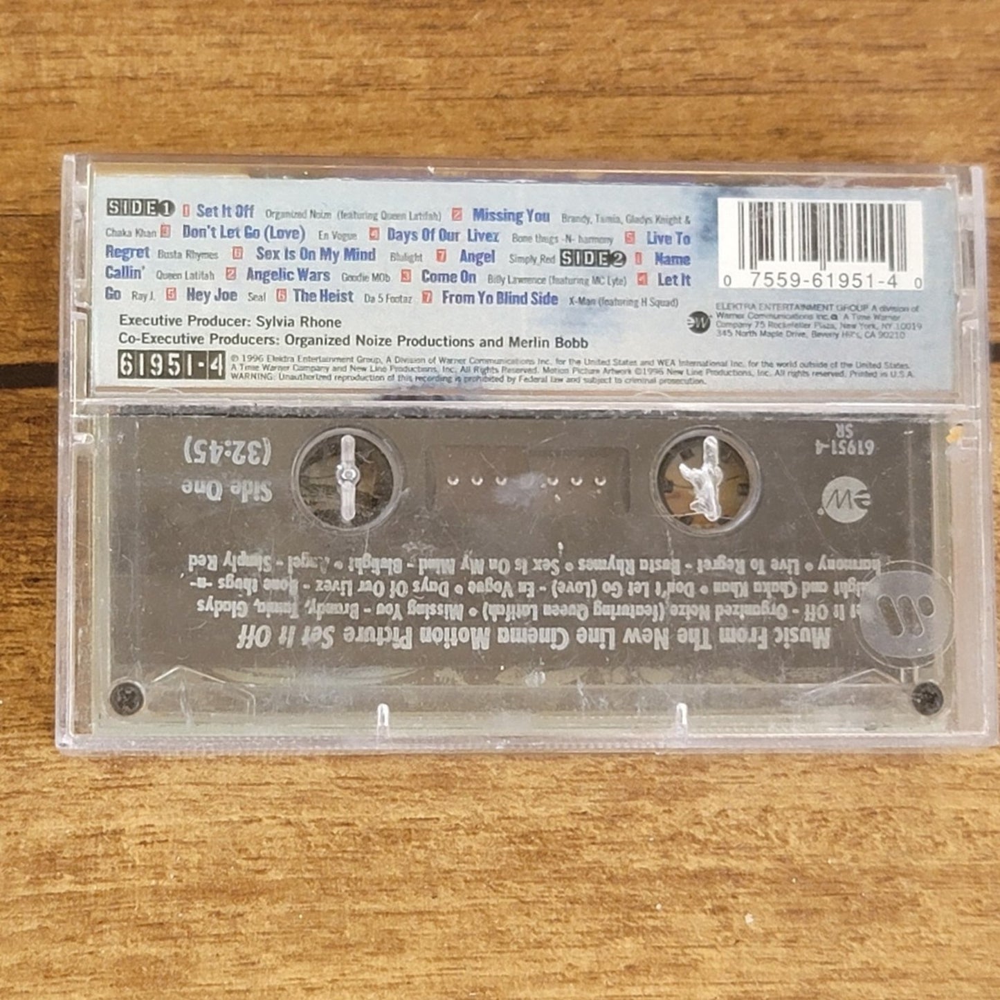 Vtg 1996 SET IT OFF SOUNDTRACK Cassette Tape