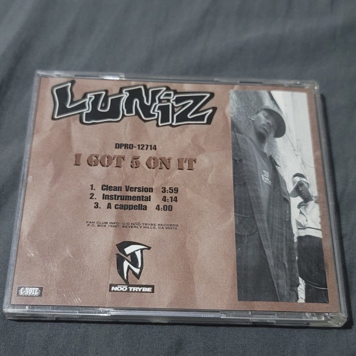 Vtg 1995 Luniz I GOT 5 ON IT Promo CD