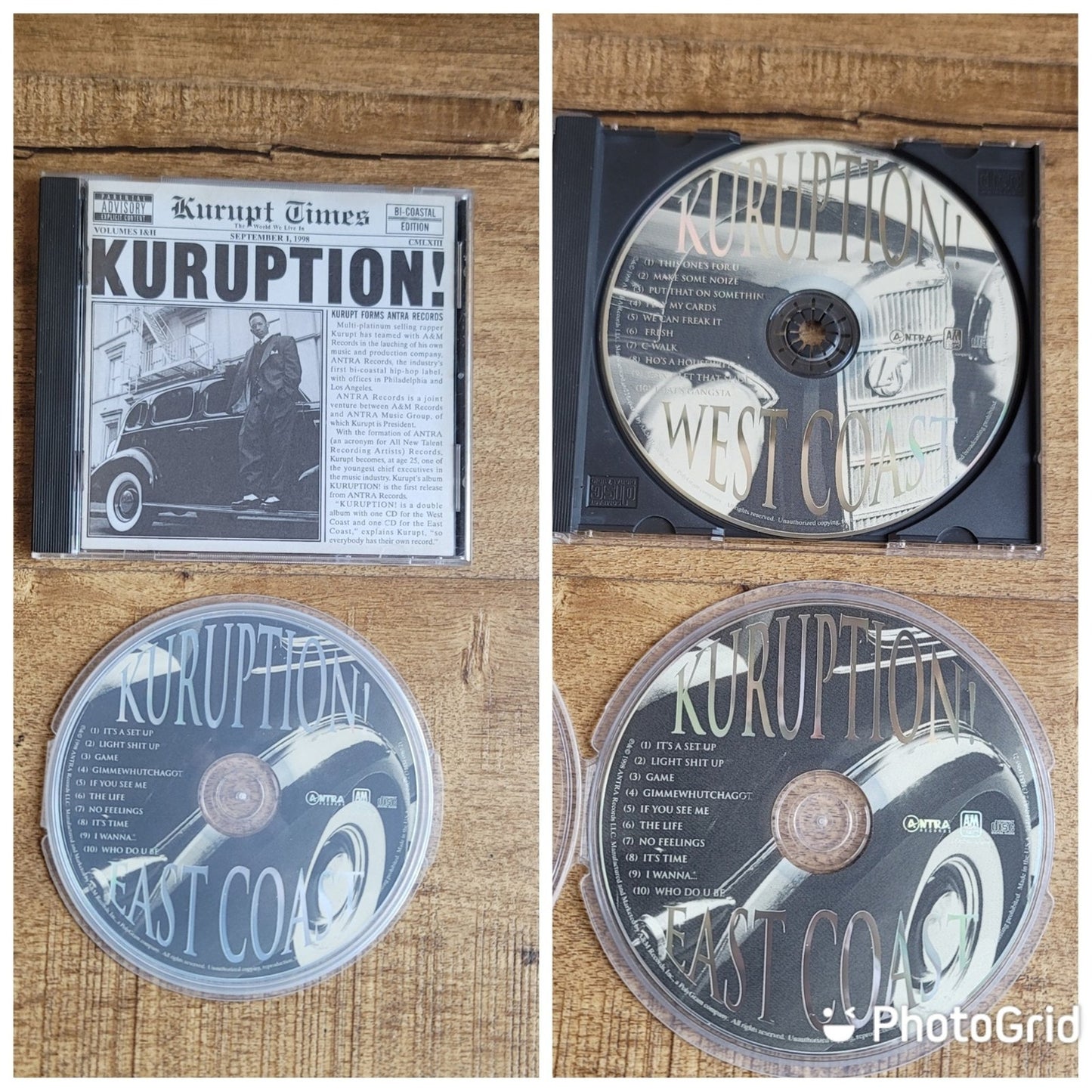 Vtg 1998 Kurupt KURUPTION EAST/WEST COAST Double CD