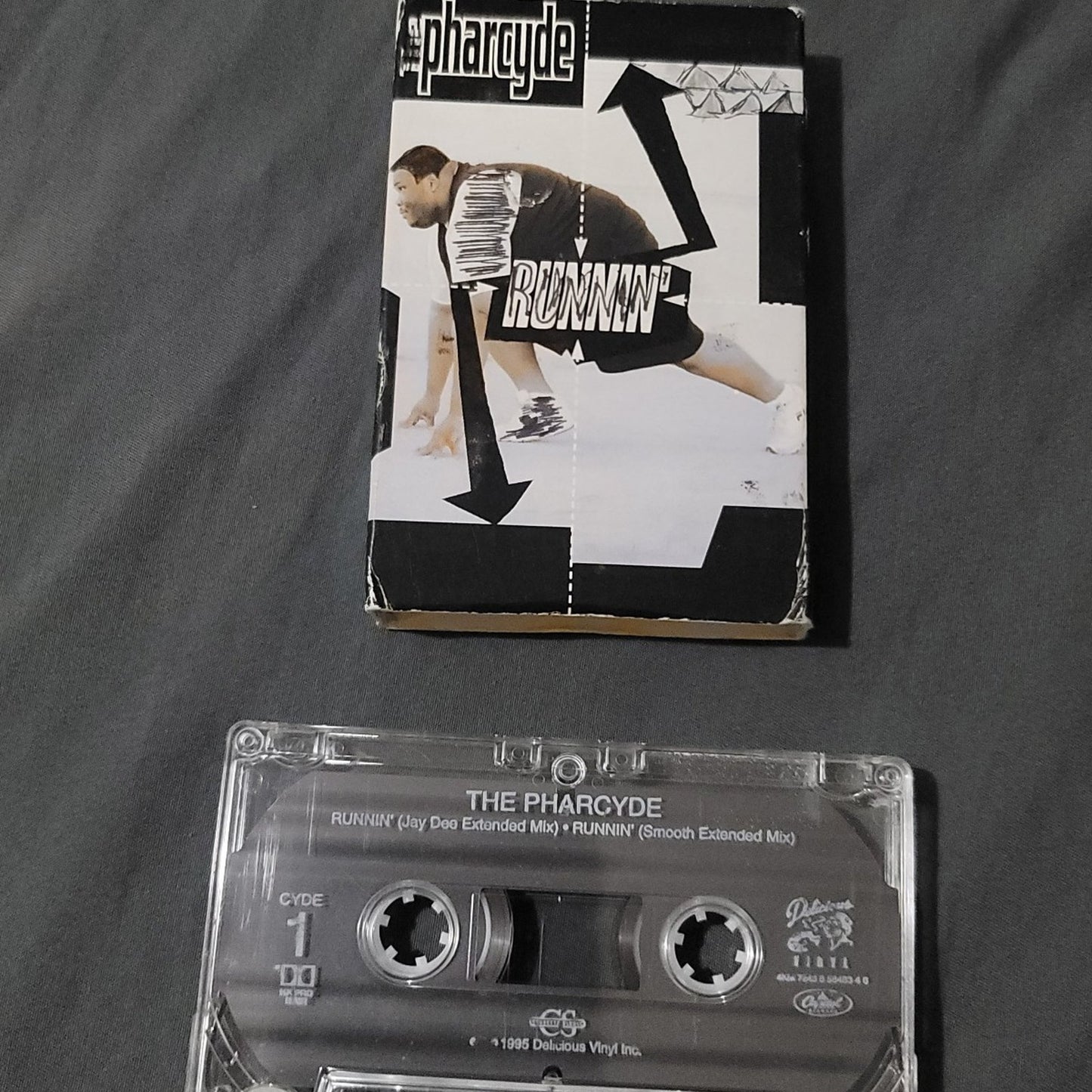Vtg 1995 The Pharcyde Runnin' Single Cassette Tape