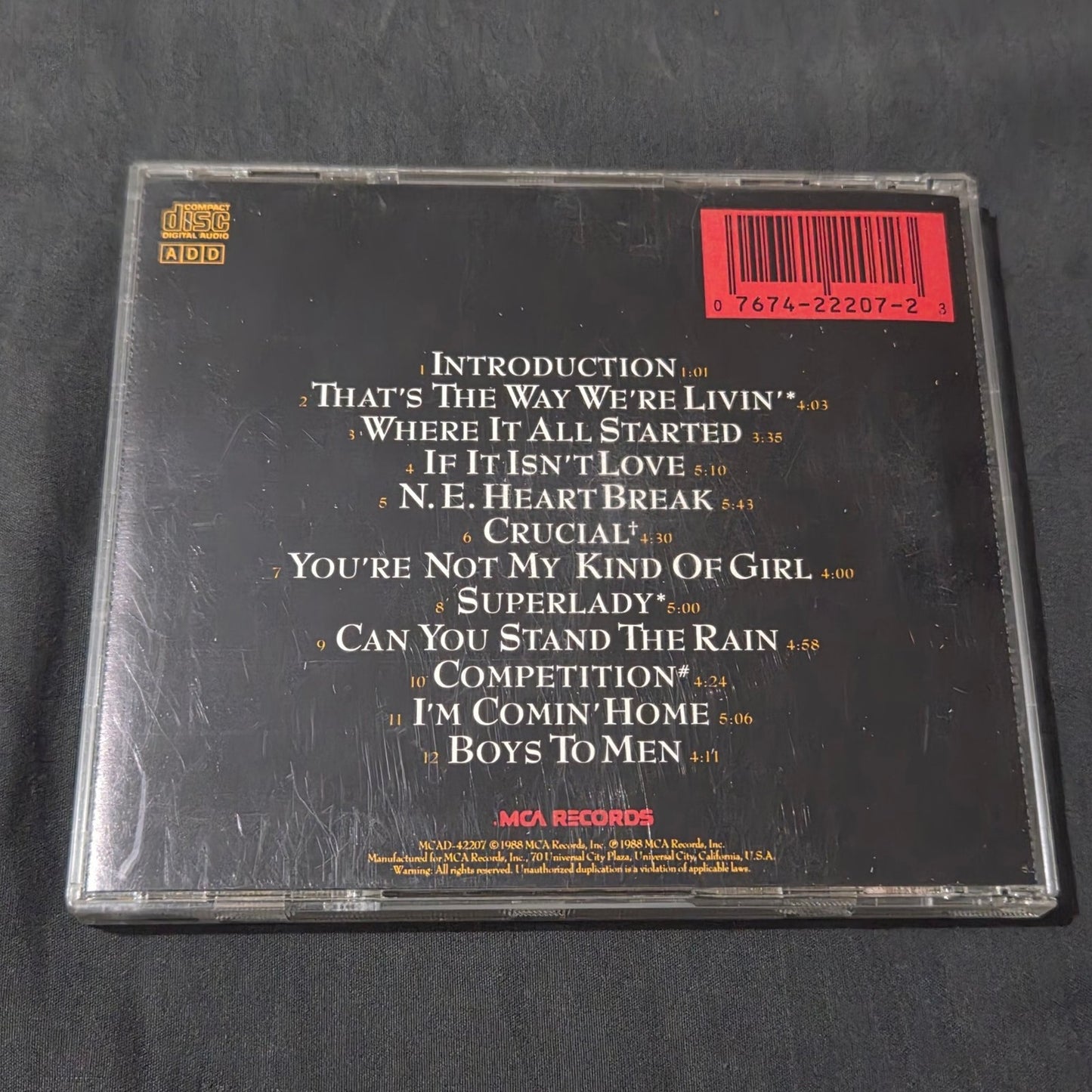 Vtg 1988 New Edition HEART BREAK CD