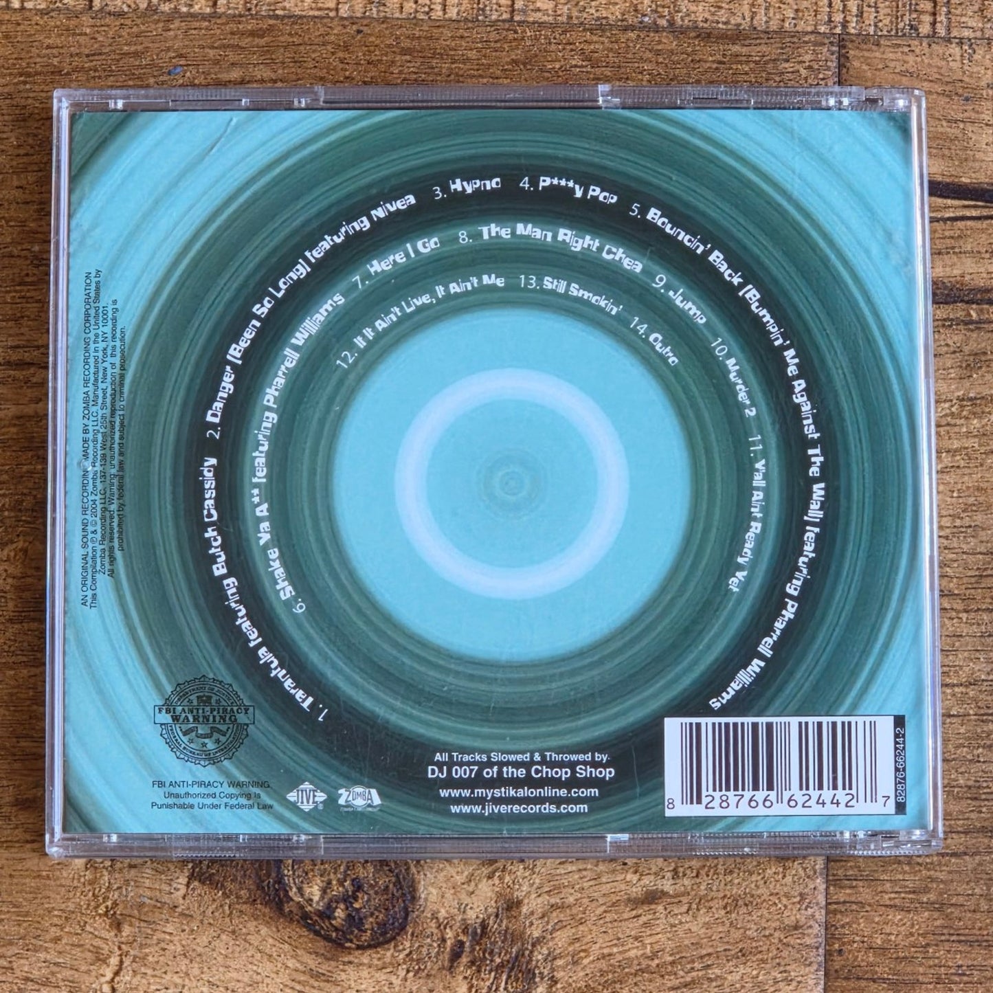 Vtg 2004 Mystikal CHOPPED & SCREWED CD RAP HIP HOP