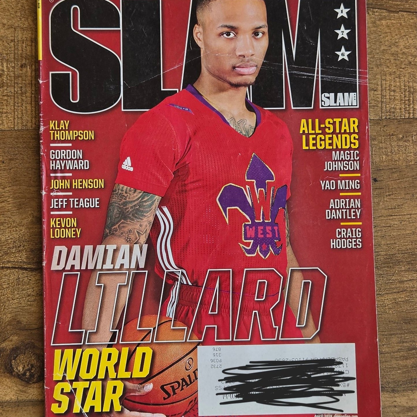 April 2014 SLAM Damian Lillard Cover Magazine Issue #176