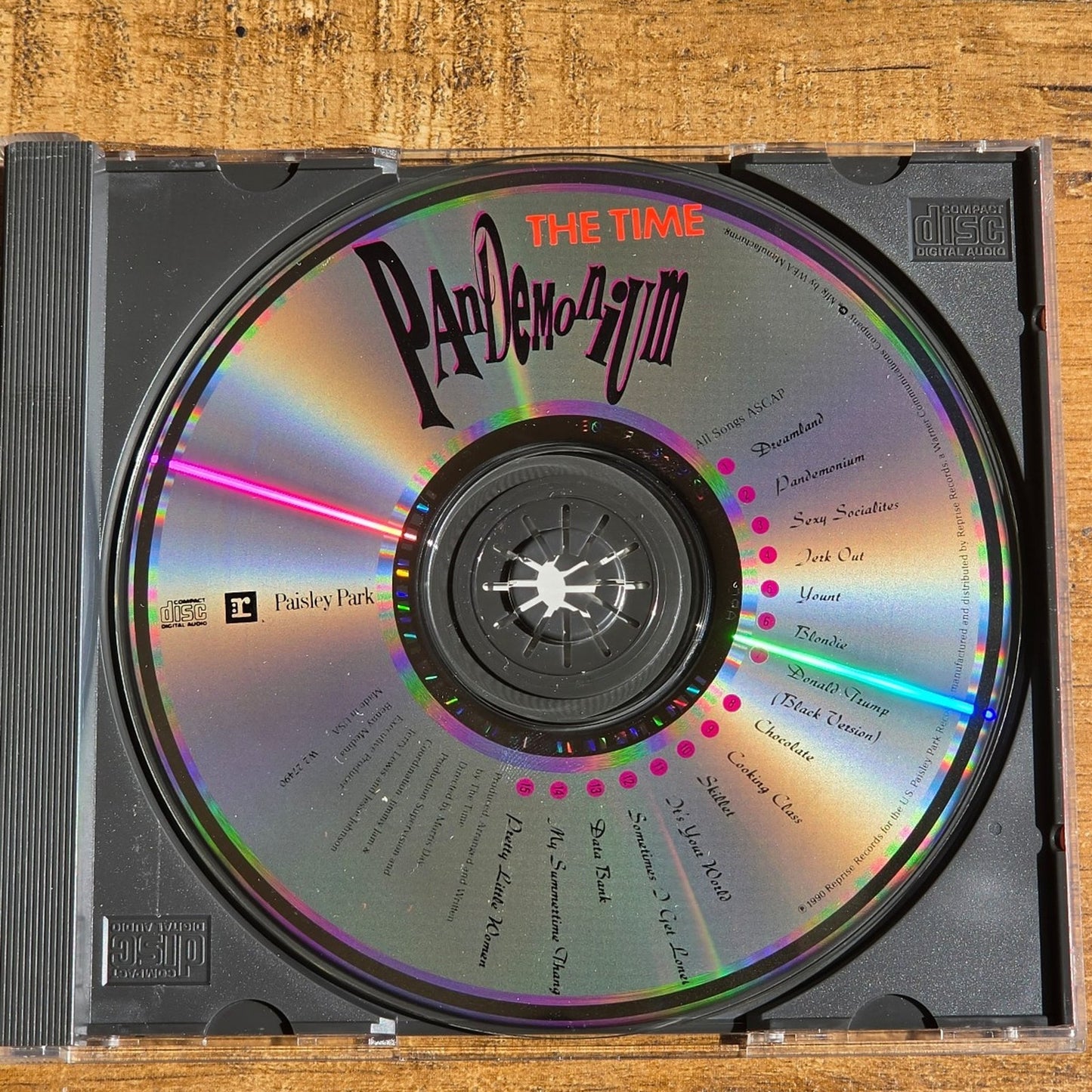 Vtg 1990 The Time PANDEMONIUM CD