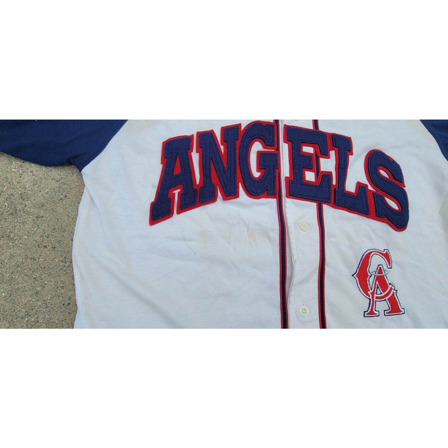 Vtg 1980s Starter California Angels Autographed Jersey