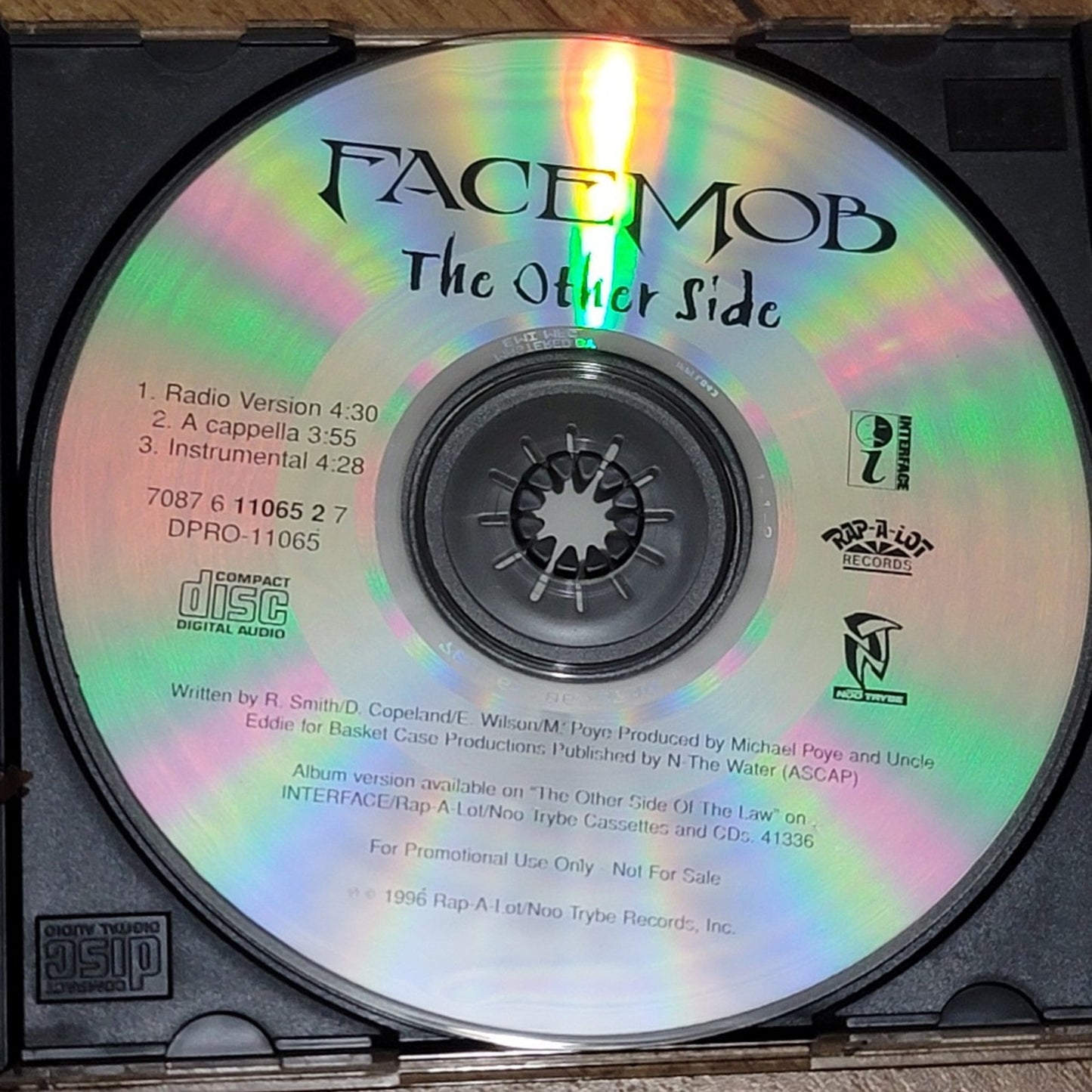 Vtg 1996 Facemob THE OTHER SIDE Promo CD Single