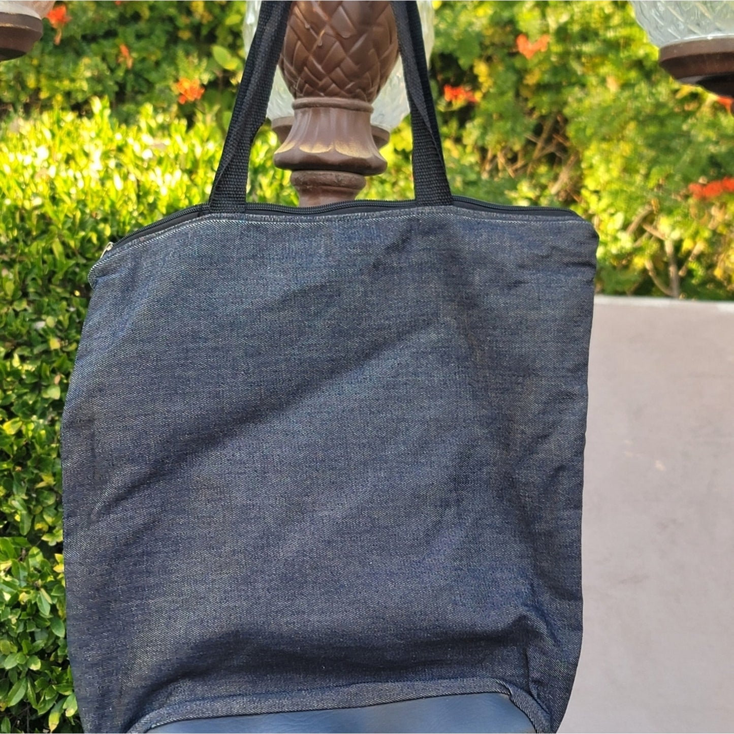 Ghaniaan West African Custom Denim Tote Bag