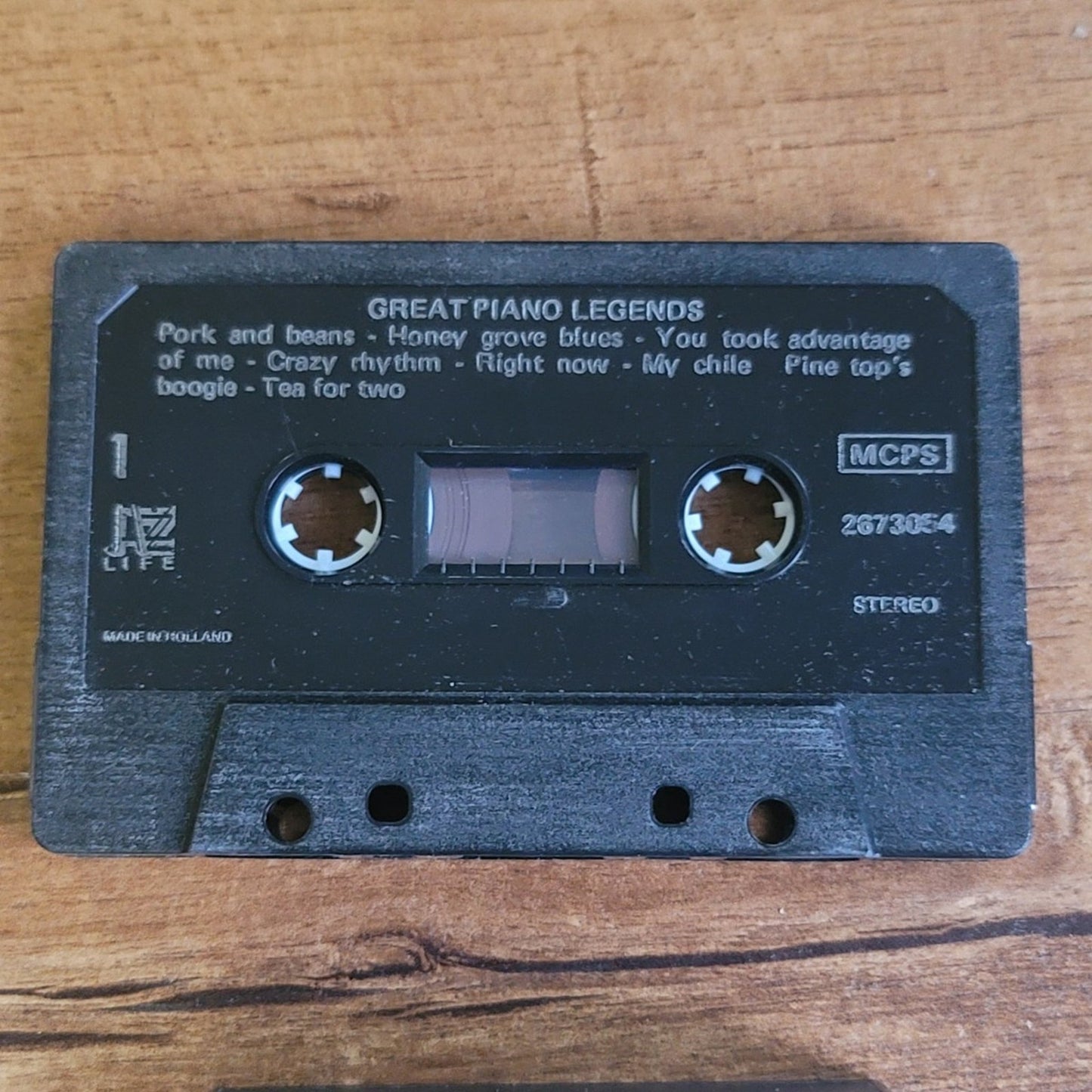 Vtg GREAT PIANO LEGENDS JAZZ Cassette Tape