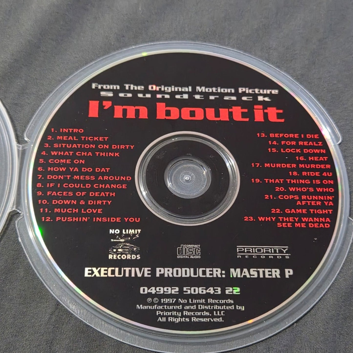 Vtg 1997 Master P I'M BOUT IT SOUNDTRACK CD RAP HIP HOP NO LIMIT RECORDS