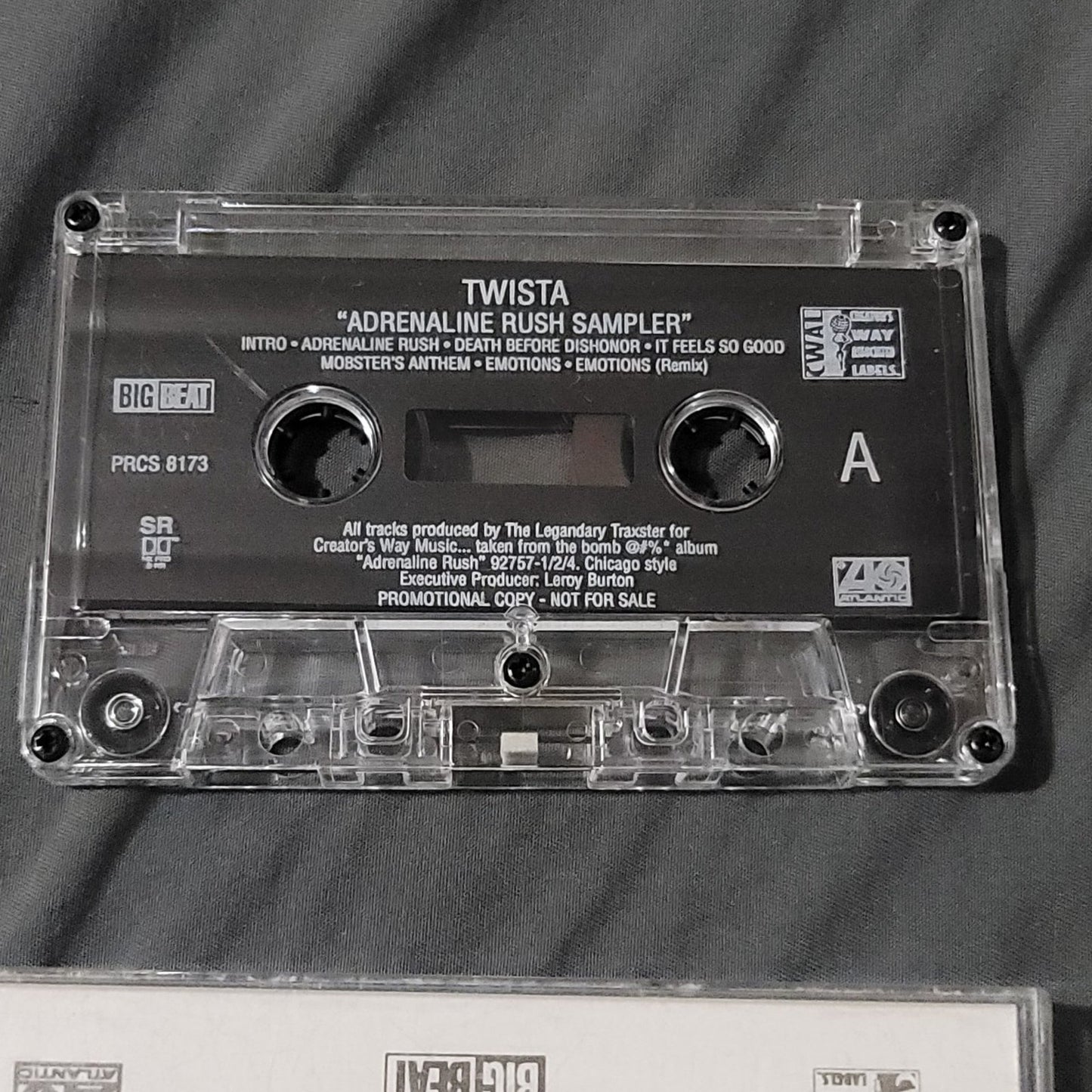 Vtg 1997 Twista Adrenaline Rush Sampler Audio Cassette Tape