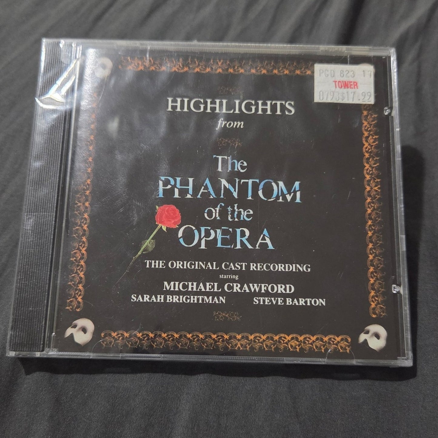 Vtg 1987 Highlights from The Phantom of the Opera The Original Cast Recording CD
