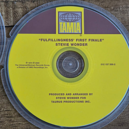 Vtg 2000 Stevie Wonder Fulfillingness First Finale CD