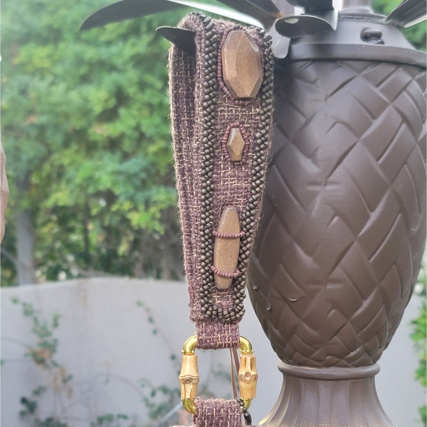 Vtg Mary Frances Embellished Beaded Wristlet Purse Bag