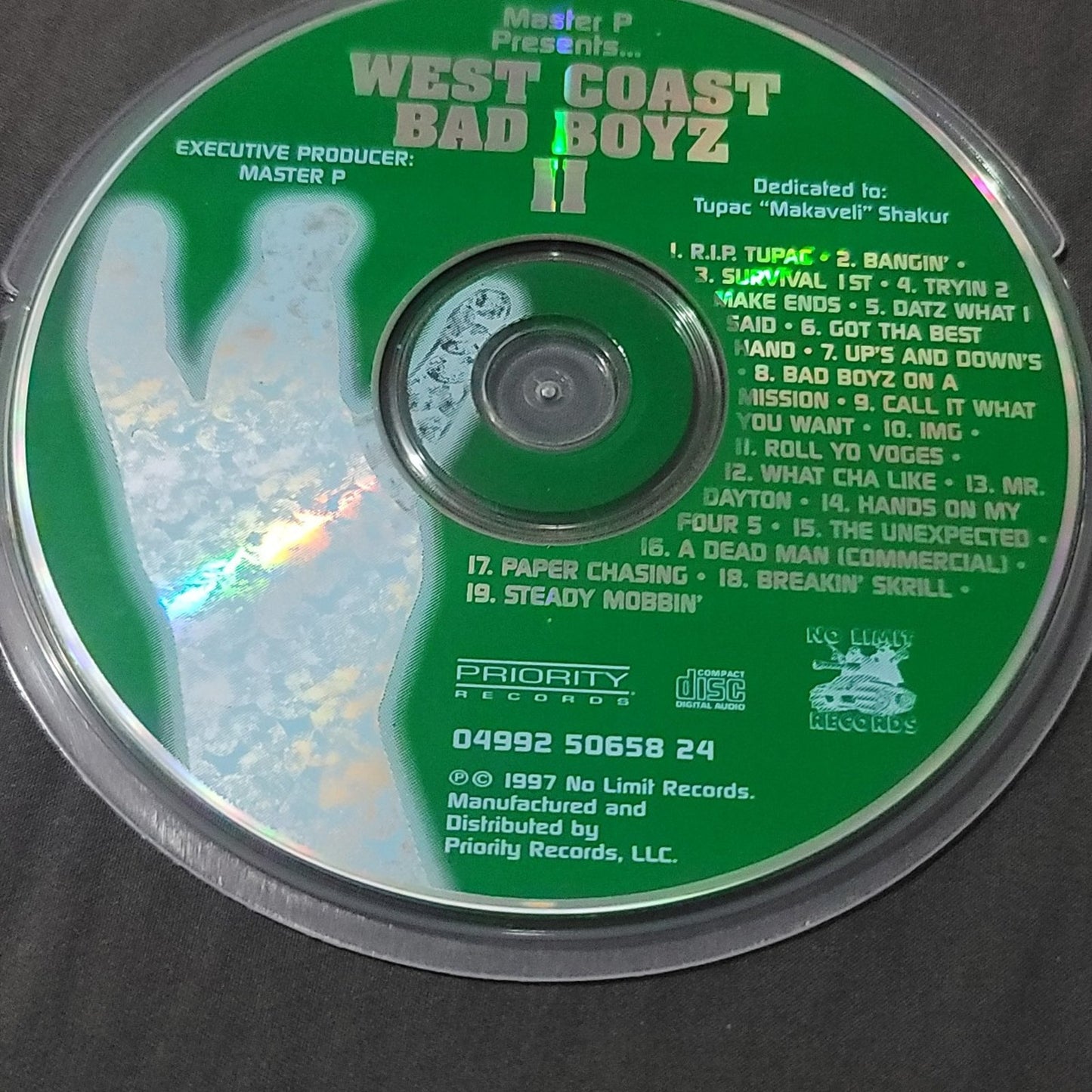 Vtg 1997 Master P WEST COAST BAD BOYZ II VOL 2 CD