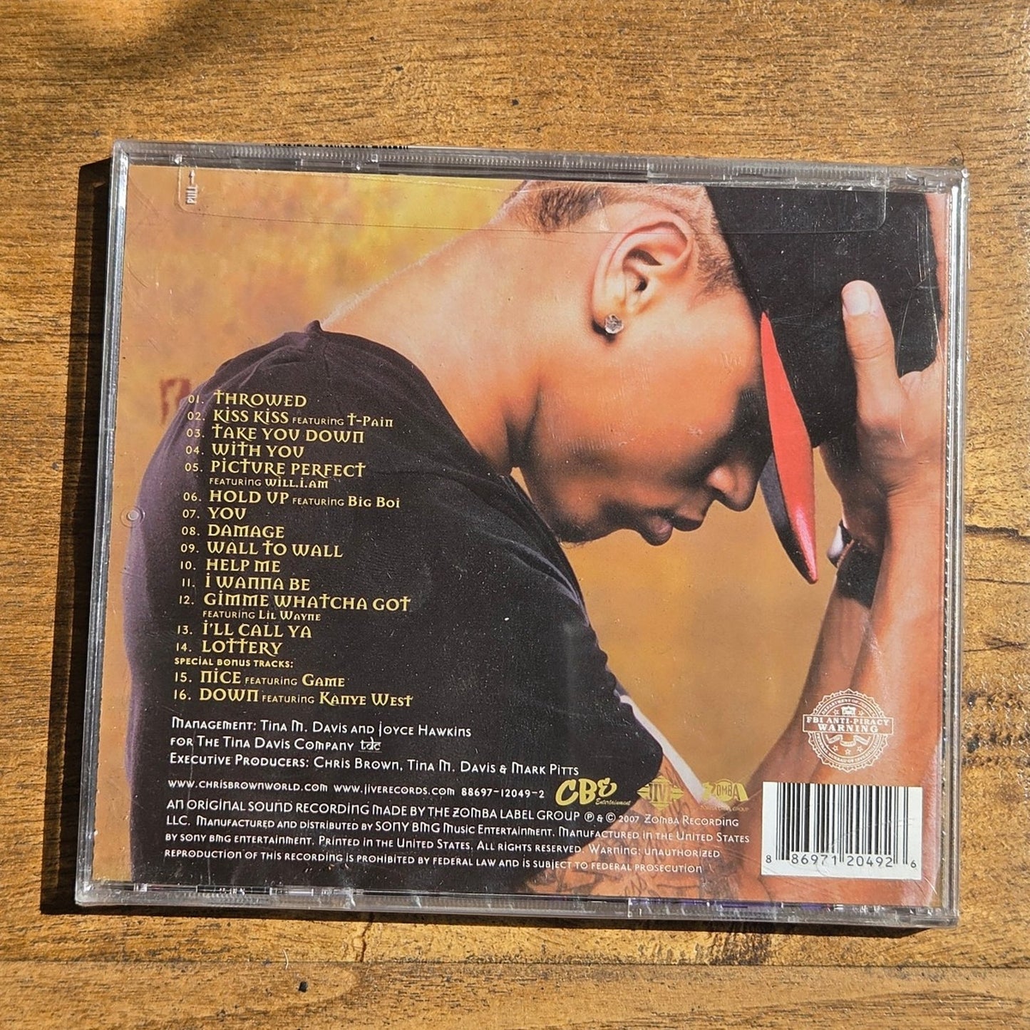 Chris Brown Exclusive CD w/Hype Sticker
