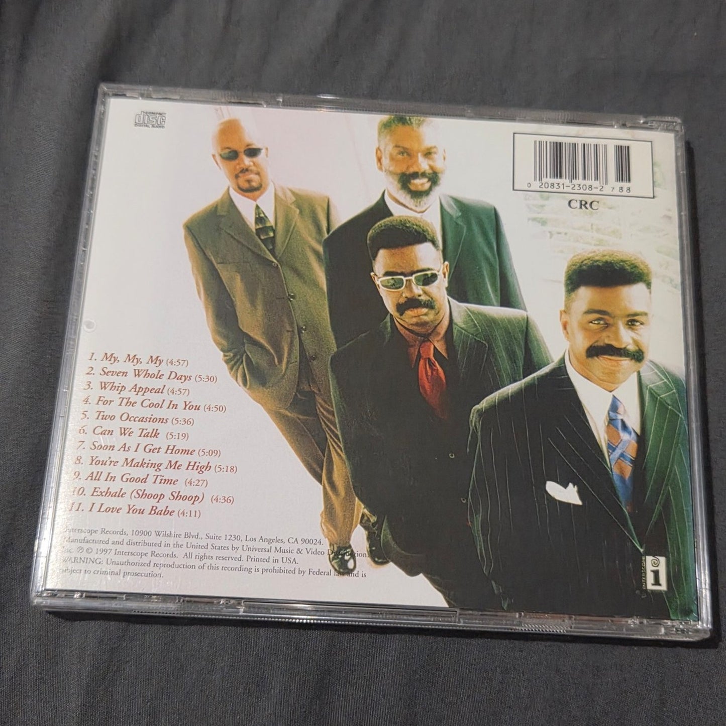 Vtg 1997 The Whispers SONGBOOK VOLUME ONE THE SONGS OF BABYFACE CD