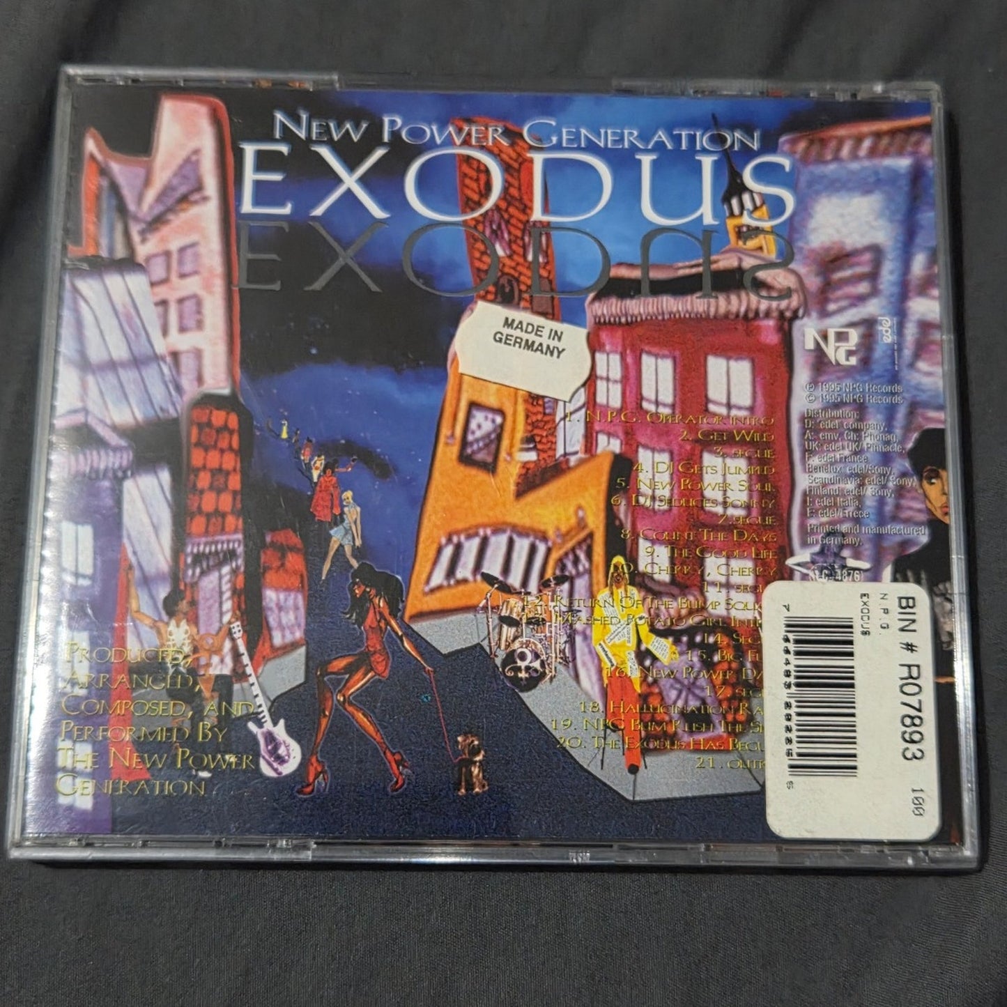Vtg 1995 Prince and the new power generation EXODUS CD (GERMAN IMPORT)