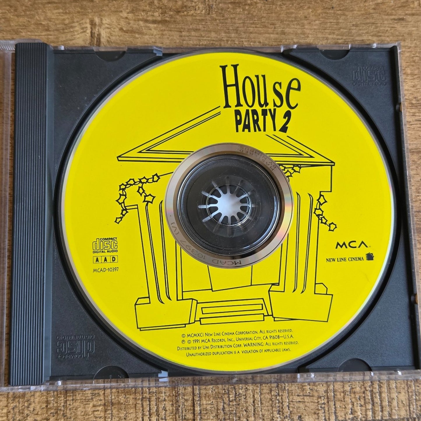 Vtg 1991 HOUSE PARTY 2 SOUNDTRACK CD RAP HIP HOP