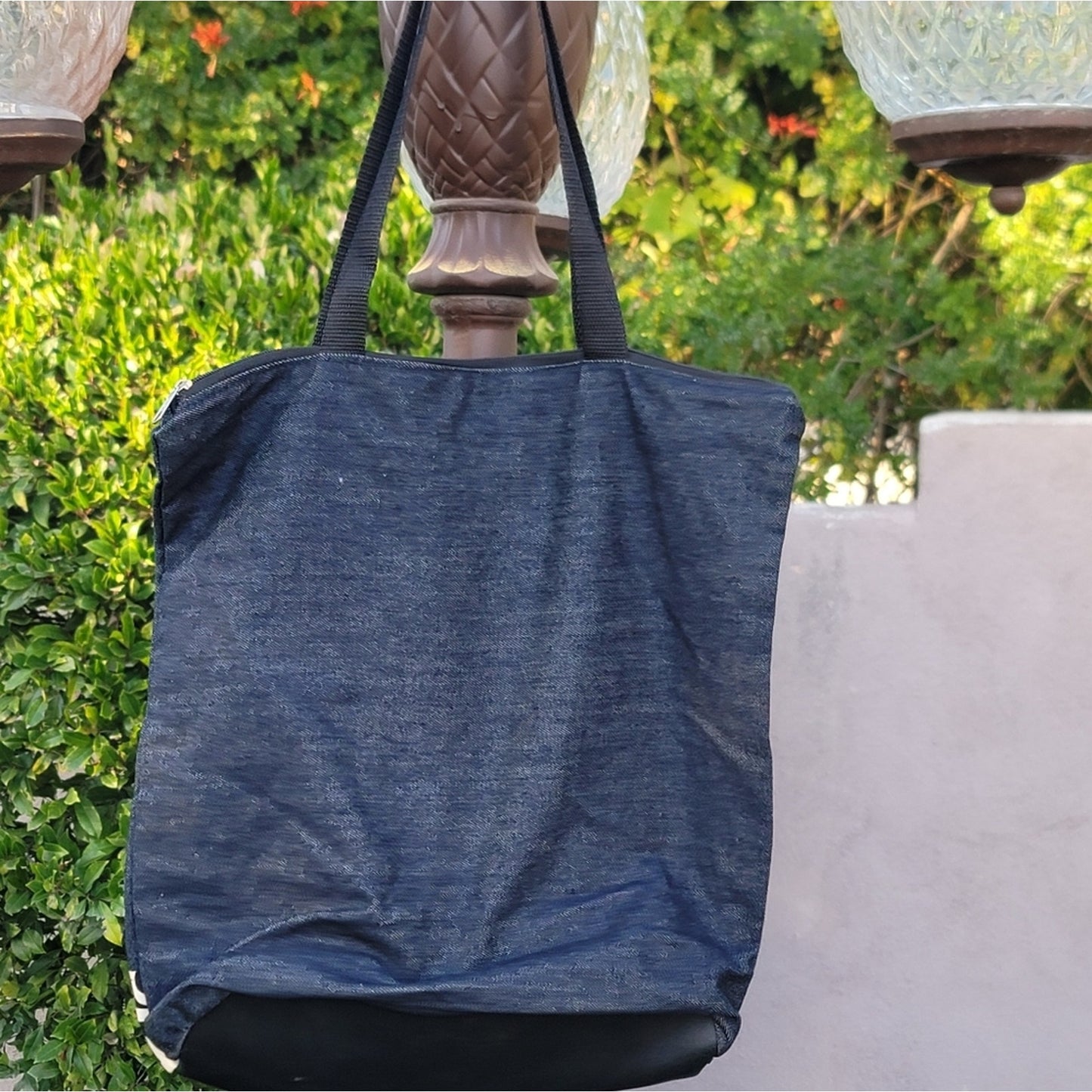 Ghanaian West African Custom Denim Tote Bag