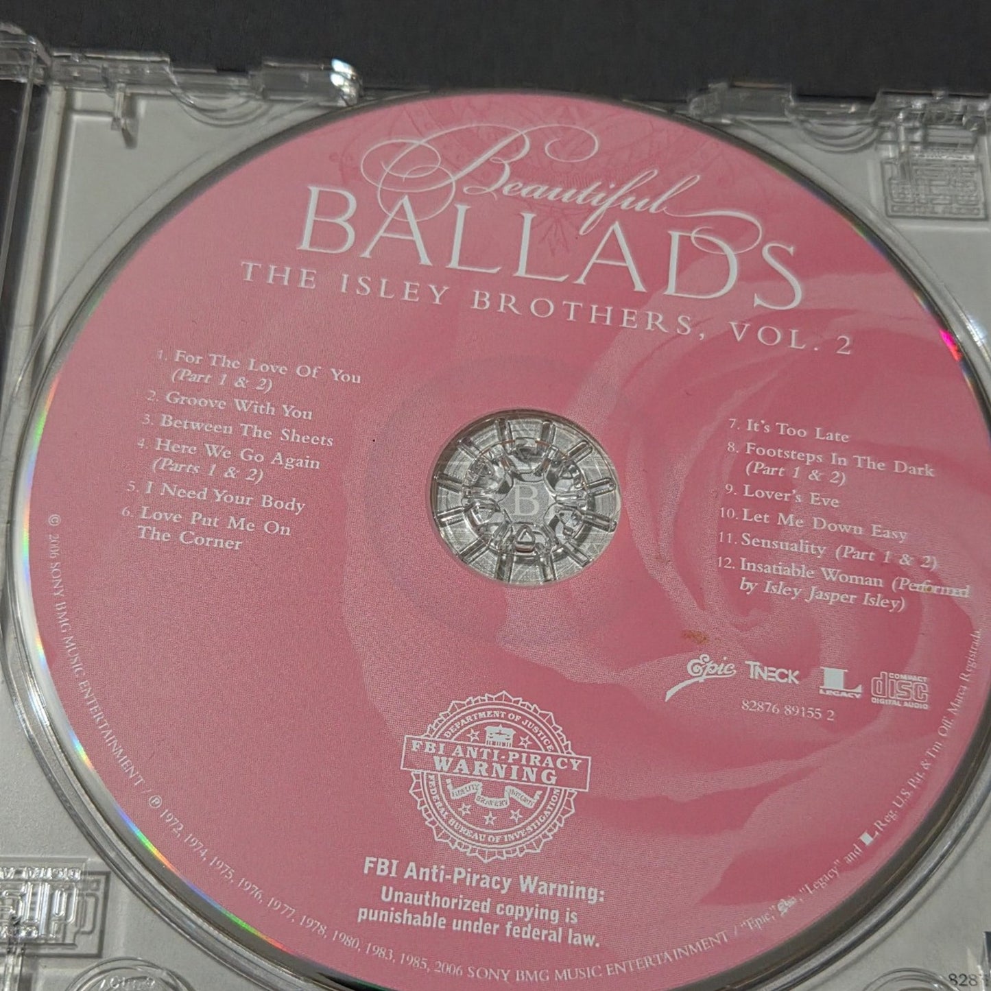 Vtg 2006 Beautiful Ballads THE ISLEY BROTHERS VOL. 2 CD