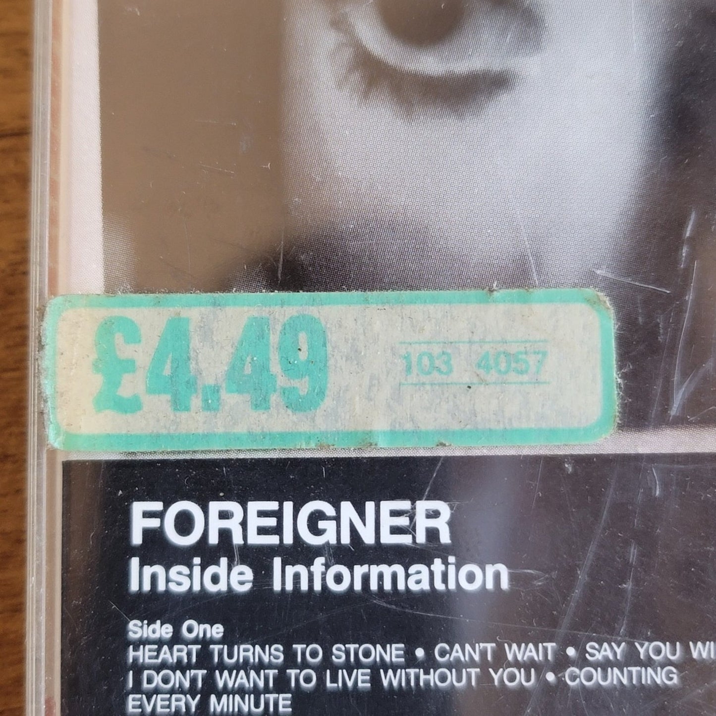 Vtg 1987 Foreigner INSIDE INFORMATION Cassette Tape