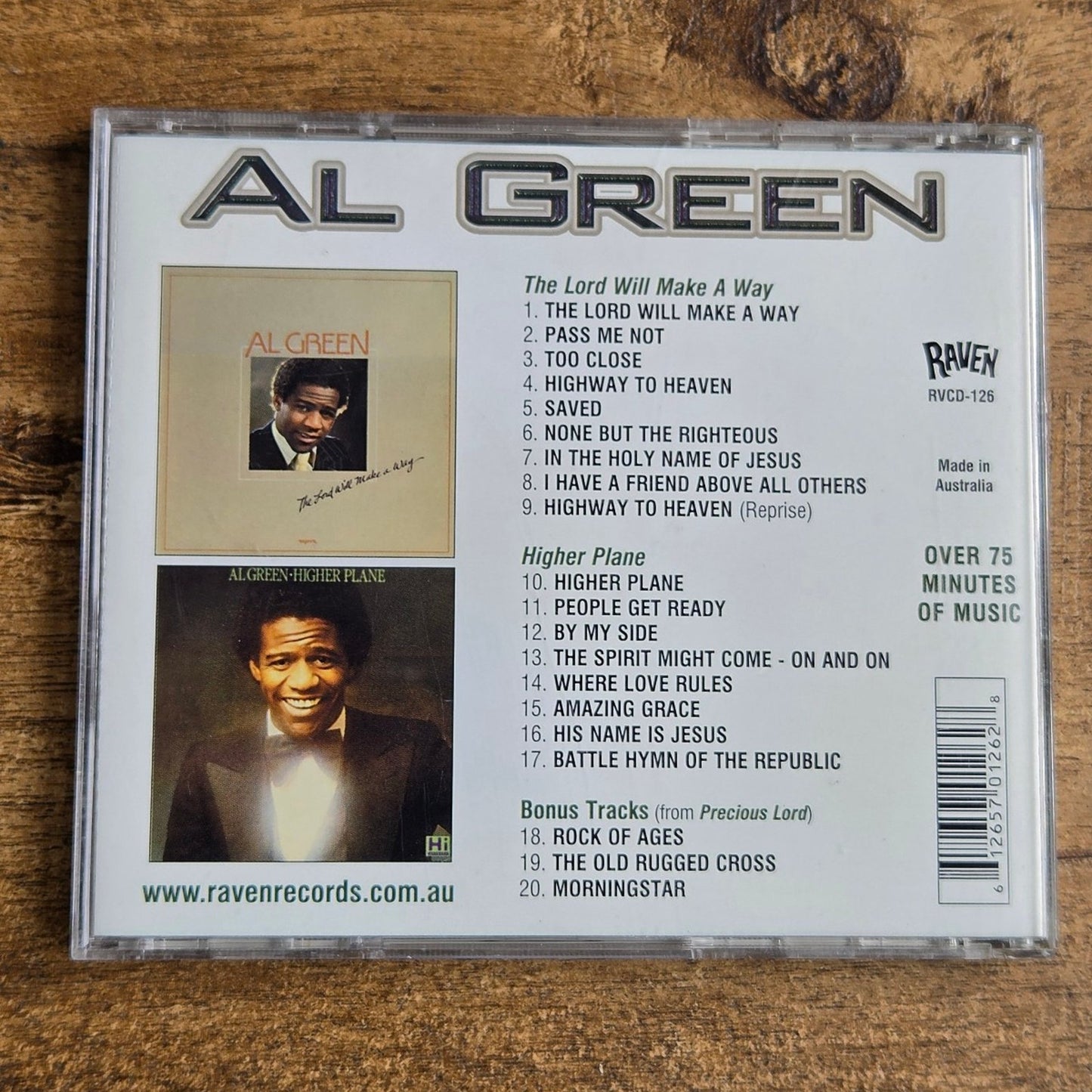 Vtg 2002 Al Green THE LORD WILL MAKE A WAY / HIGHER PLANE CD (AUSTRALIA IMPORT)